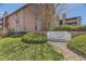 Welcome to Centennial Crossing; featuring lush landscaping and attractive community signage at 4691 S Decatur St # 215, Englewood, CO 80110