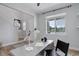Office space includes a modern desk, black chair, and window to outside at 5528 Echo Hollow St, Castle Rock, CO 80104