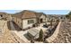 Aerial view of a home with a backyard featuring a patio, grill, fireplace, and hot tub at 3981 Old Oaks St, Castle Rock, CO 80104