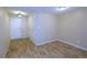Neutral bedroom featuring a door and large closet for plenty of storage space at 799 Dahlia St # 201, Denver, CO 80220