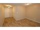 Neutral entryway featuring coat closet, ceiling light and tile flooring at 799 Dahlia St # 201, Denver, CO 80220
