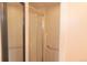 Enclosed shower stall with safety bar at 799 Dahlia St # 201, Denver, CO 80220