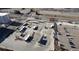 Aerial view of a bus station with multiple buses at 897 S Granby Cir, Aurora, CO 80012