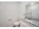 Clean and updated bathroom with granite vanity and new fixtures at 897 S Granby Cir, Aurora, CO 80012