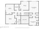 Second floor plan showing bedrooms, bathrooms and laundry room for the home at 9957 Candlewood Ln, Highlands Ranch, CO 80126