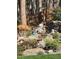 Backyard waterfall feature with wildlife drinking from a bucket at 878 Tree Bark Ter, Colorado Springs, CO 80132