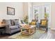 Cozy living room with hardwood floors and modern furnishings at 1076 Mariposa St, Denver, CO 80204