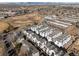 Aerial view of new homes close to parks and city amenities, ideal for families and active living at 1206 S Reed St, Lakewood, CO 80232