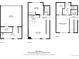 Detailed floor plan showcasing the layout of the home including living spaces, bedrooms, and garage at 1206 S Reed St, Lakewood, CO 80232