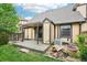 Backyard patio featuring a wooden deck and covered awning, with room for outdoor seating at 18538 E Whitaker Cir # A, Aurora, CO 80015