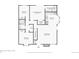 Upstairs floor plan showcasing primary bedroom, kitchen, living room with fireplace, and bathrooms at 18538 E Whitaker Cir # A, Aurora, CO 80015