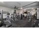 Spacious gym equipped with workout equipment and machines at 11229 Running Kit Pl, Franktown, CO 80116