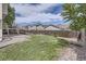 Spacious backyard with a well-maintained lawn, deck, and privacy fence at 9882 Harris St, Thornton, CO 80229