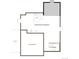 Floorplan showing the unfinished basement, with areas marked for optional garage and bathroom at 4589 Thistle Dr, Brighton, CO 80601