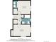 Detailed floor plan showing two bedrooms, a hall, bathroom and a laundry room at 7930 Quitman St, Westminster, CO 80030