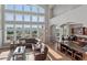 Open-concept living room with a view and eat-in kitchen at 10531 Lieter Pl, Lone Tree, CO 80124