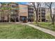 Beautiful complex with lovely landscaping and a well-maintained exterior and mature trees at 3460 S Poplar St # 404, Denver, CO 80224