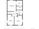 Upstairs floor plan featuring a main bedroom with walk-in closet and ensuite bath, plus two more bedrooms at 1581 S Kendall St, Lakewood, CO 80232