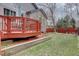 Lovely backyard with deck and lawn, a perfect setting for outdoor activities and relaxation at 16397 Sheridan Dr, Parker, CO 80134