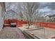 Spacious backyard featuring a garden area with rockwork, a perfect spot for gardening and outdoor enjoyment at 16397 Sheridan Dr, Parker, CO 80134