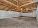 Unfinished garage interior offering versatile storage options at 757 N Bluff Dr, Franktown, CO 80116