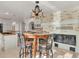 Kitchen breakfast nook with a charming table and chairs at 757 N Bluff Dr, Franktown, CO 80116