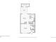First floor plan including a kitchen, living room, dining room, and laundry at 12455 W Alameda Dr, Lakewood, CO 80228