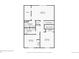 Second floor plan including two bedrooms and two bathrooms at 12455 W Alameda Dr, Lakewood, CO 80228