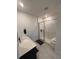 Modern bathroom with a walk-in shower at 15682 W Girard Ave, Morrison, CO 80465
