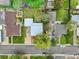 An aerial view of a neighborhood with tree-lined streets at 6267 Fenton St, Arvada, CO 80003