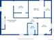 Detailed floor plan showcases layout and dimensions of the recreation room, utility room, bedroom, room and bath at 6267 Fenton St, Arvada, CO 80003
