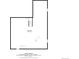 Floor plan of the basement, displaying the layout of the available space at 6929 E Briarwood Dr, Centennial, CO 80112
