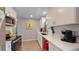 Modern kitchen features stainless steel appliances and white shaker cabinets at 7609 Sherman Pl, Denver, CO 80221