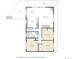 Floor plan illustrating the layout of the home, including the kitchen, living, and sleeping areas at 27857 Apex Cir, Evergreen, CO 80439