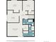 Detailed upper-level floor plan featuring bedrooms, bathrooms, and closet spaces at 1482 S Lansing St, Aurora, CO 80012