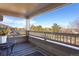 Enjoy neighborhood views from this cozy balcony, perfect for outdoor seating and relaxation at 12762 Ironstone Way # 302, Parker, CO 80134