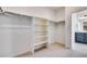 Large walk-in closet featuring built-in shelving and clothing racks at 3324 N Haleyville Ct, Aurora, CO 80019