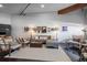 Bright living room featuring a comfortable gray sofa, stylish decor, and a neutral color palette at 2500 Walnut St # 106, Denver, CO 80205