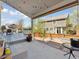 Covered back porch with string lights, offering an ideal space for outdoor enjoyment and relaxation at 7869 Solstice Way, Castle Rock, CO 80108