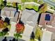 Overhead view of house showing landscaping at 23029 Cleveland Dr, Parker, CO 80138