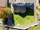 Birds-eye-view of backyard with fire pit at 23029 Cleveland Dr, Parker, CO 80138