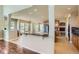 Open-concept kitchen with granite countertops and stainless steel appliances, perfect for entertaining at 23029 Cleveland Dr, Parker, CO 80138