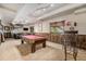 Basement game room featuring a pool table and seating area at 7522 S Mount Zirkel, Littleton, CO 80127