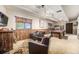 Basement game room with pool table and comfortable seating at 7522 S Mount Zirkel, Littleton, CO 80127