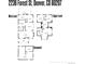 Detailed floor plan showcasing the layout of the main level, upper level, and basement at 2236 Forest St, Denver, CO 80207