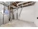 Unfinished basement with HVAC unit and plumbing at 3012 S Jericho Way, Aurora, CO 80013