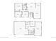 Floor plans of both the first floor and basement of the home. Dimensions are approximate at 2176 S Welch Cir, Lakewood, CO 80228
