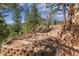 Enjoy outdoor play with this dome climber surrounded by retaining walls in a scenic mountain setting at 5699 Northwood Dr, Evergreen, CO 80439