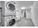 Spacious laundry room with modern washer and dryer, and ample storage space at 1208 S Pennsylvania St, Denver, CO 80210