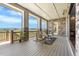 Inviting covered patio featuring stone accents, comfortable seating, and scenic views of the surrounding landscape at 22609 E Eads Cir, Aurora, CO 80016